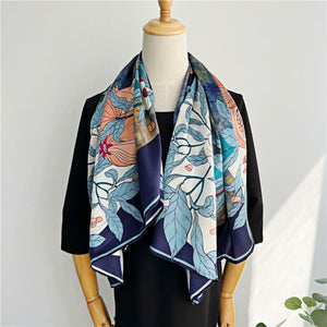 MaraSilk Pure Mulberry Silk Scarf - Square Crepe Satin MS490