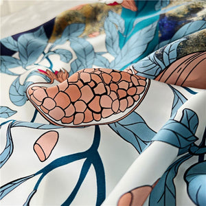 MaraSilk Pure Mulberry Silk Scarf - Square Crepe Satin MS490