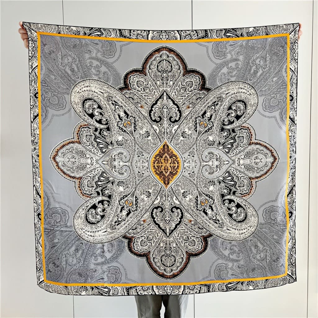 MaraSilk Pure Mulberry Silk Scarf - Square Crepe Satin MS496 41" x 41" MS49601