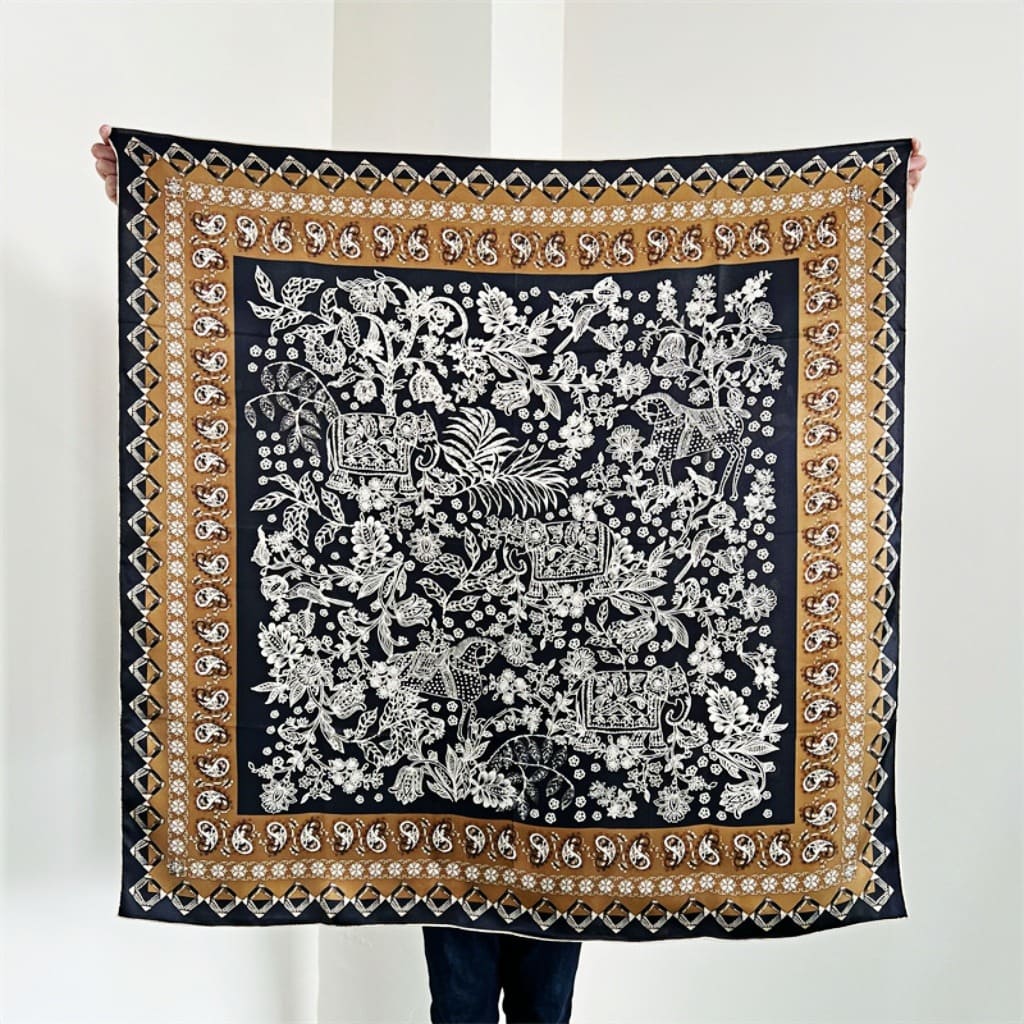 MaraSilk Pure Mulberry Silk Scarf - Square Crepe Satin MS497 41" x 41" MS49701