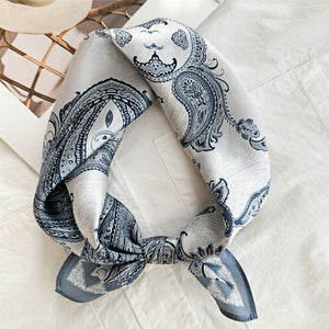 MaraSilk Pure Mulberry Silk Scarf Square Crepe Satin MS50-17