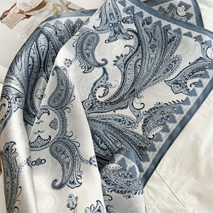 MaraSilk Pure Mulberry Silk Scarf Square Crepe Satin MS50-18