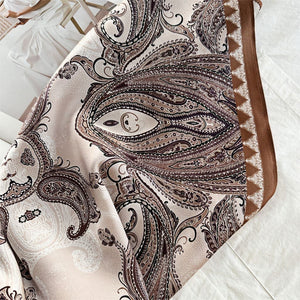 MaraSilk Pure Mulberry Silk Scarf Square Crepe Satin MS50-22