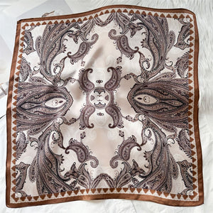 MaraSilk Pure Mulberry Silk Scarf Square Crepe Satin MS50-24