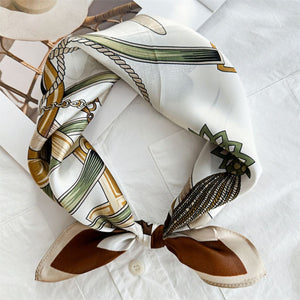 MaraSilk Pure Mulberry Silk Scarf Square Crepe Satin MS50-29