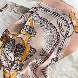 MaraSilk Pure Mulberry Silk Scarf Square Crepe Satin MS50-38