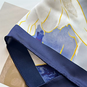 MaraSilk Pure Mulberry Silk Scarf - Square Crepe Satin MS502