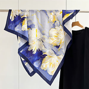 MaraSilk Pure Mulberry Silk Scarf - Square Crepe Satin MS502