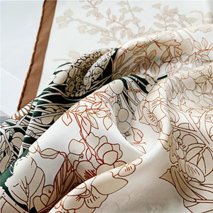 MaraSilk Pure Mulberry Silk Scarf - Square Crepe Satin MS505