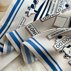 MaraSilk Pure Mulberry Silk Scarf Square Crepe Satin MS51-9