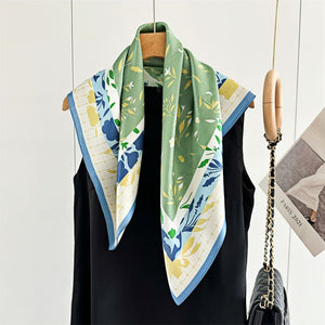 MaraSilk Pure Mulberry Silk Scarf Square Crepe Satin MS52-30