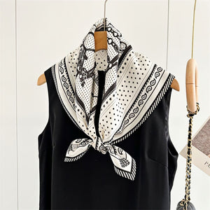 MaraSilk Pure Mulberry Silk Scarf Square Crepe Satin MS52-5