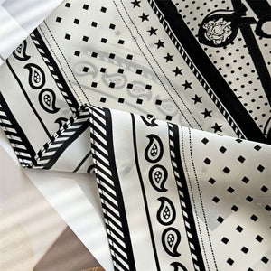 MaraSilk Pure Mulberry Silk Scarf Square Crepe Satin MS52-8