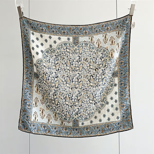 MaraSilk Pure Mulberry Silk Scarf Square Crepe Satin MS53-26