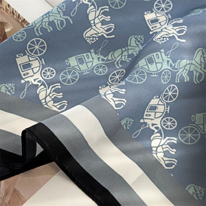 MaraSilk Pure Mulberry Silk Scarf Square Crepe Satin MS53-50