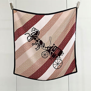 MaraSilk Pure Mulberry Silk Scarf Square Crepe Satin MS53-1