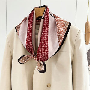 MaraSilk Pure Mulberry Silk Scarf Square Crepe Satin MS53-53