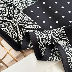 MaraSilk Pure Mulberry Silk Scarf Square Crepe Satin MS53-60