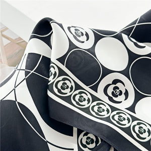 MaraSilk Pure Mulberry Silk Scarf Square Crepe Satin MS53-89