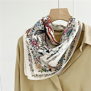 MaraSilk Pure Mulberry Silk Scarf Square Crepe Satin MS55-23