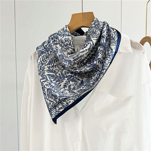 MaraSilk Pure Mulberry Silk Scarf Square Crepe Satin MS56-10