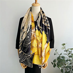 MaraSilk Pure Mulberry Silk Scarf - Square Crepe Satin MS568