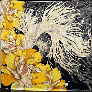 MaraSilk Pure Mulberry Silk Scarf - Square Crepe Satin MS568