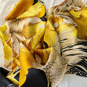 MaraSilk Pure Mulberry Silk Scarf - Square Crepe Satin MS568