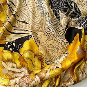 MaraSilk Pure Mulberry Silk Scarf - Square Crepe Satin MS568