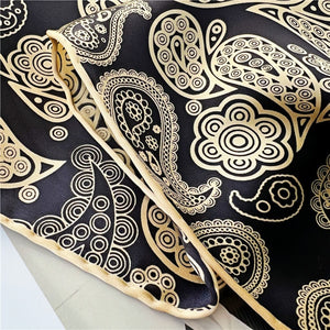 MaraSilk Pure Mulberry Silk Scarf - Square Crepe Satin MS569