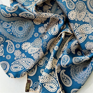 MaraSilk Pure Mulberry Silk Scarf - Square Crepe Satin MS569