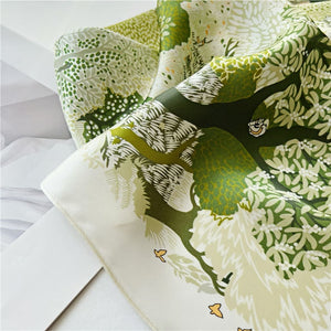 MaraSilk Pure Mulberry Silk Scarf Square Crepe Satin MS57-2