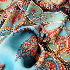 MaraSilk Pure Mulberry Silk Scarf - Square Crepe Satin MS571