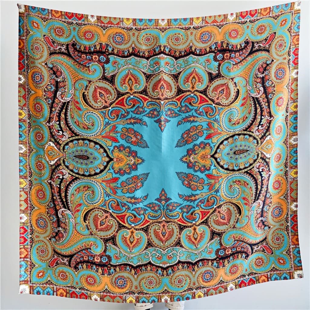 MaraSilk Pure Mulberry Silk Scarf - Square Crepe Satin MS571