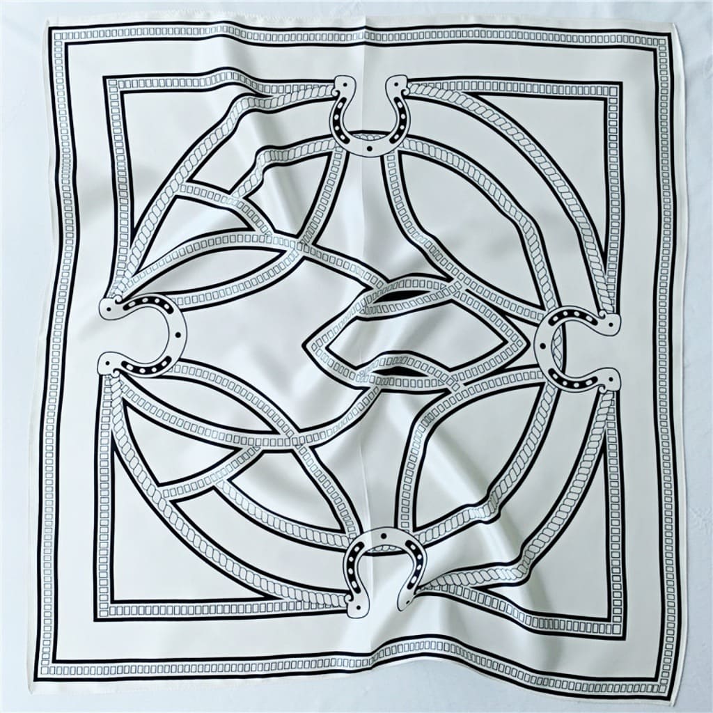 MaraSilk Pure Mulberry Silk Scarf Square Crepe Satin MS58-4