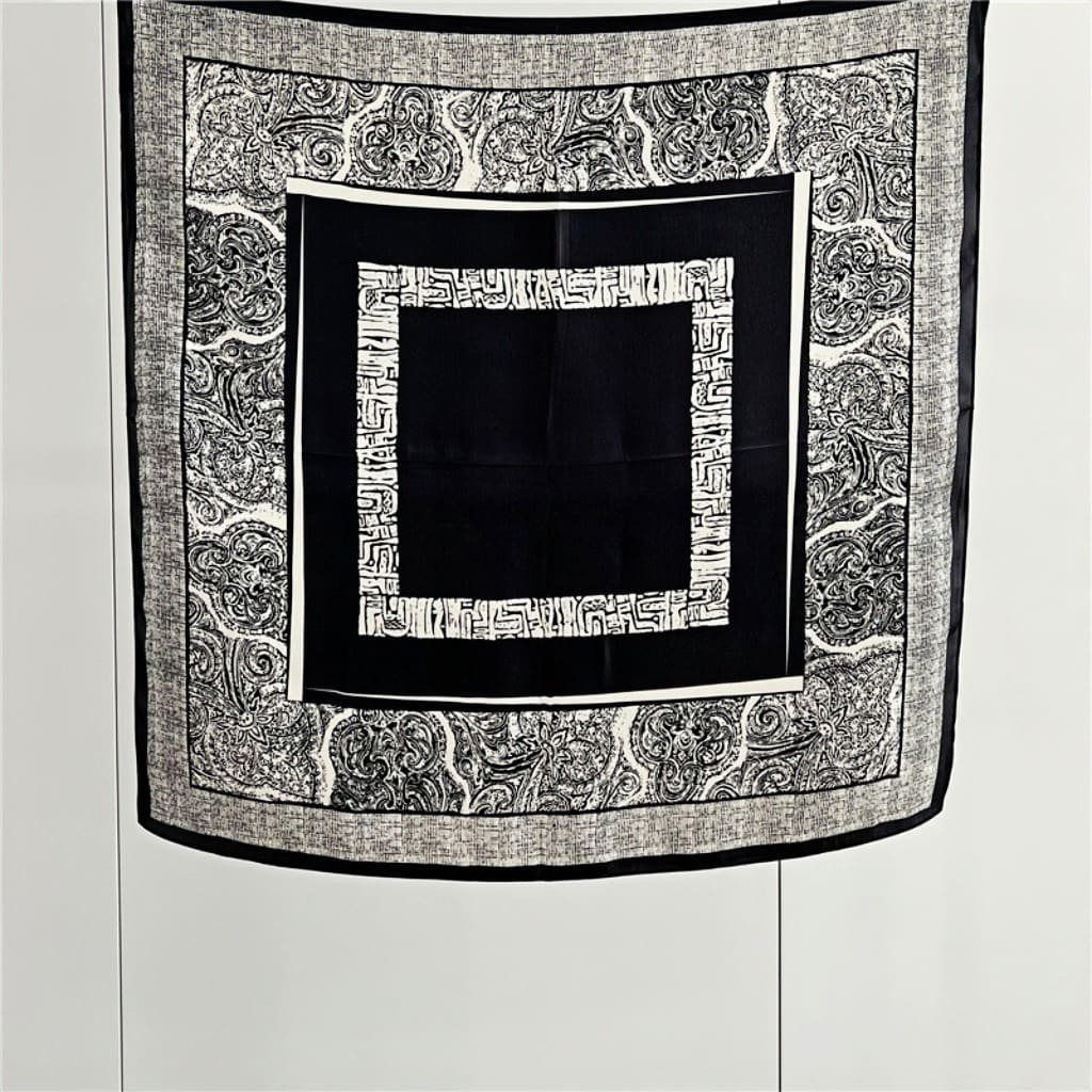 MaraSilk Pure Mulberry Silk Scarf Square Crepe Satin MS59-1