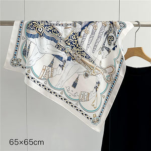 MaraSilk Pure Mulberry Silk Scarf Square Crepe Satin MS61-100