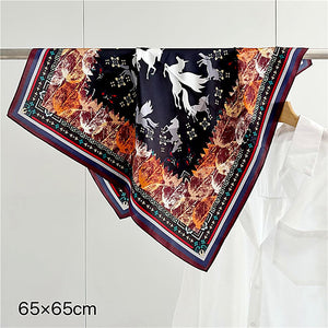 MaraSilk Pure Mulberry Silk Scarf Square Crepe Satin MS61-106