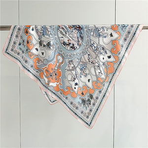 MaraSilk Pure Mulberry Silk Scarf Square Crepe Satin MS61-111