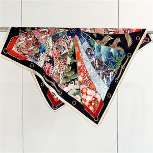 MaraSilk Pure Mulberry Silk Scarf Square Crepe Satin MS61-113