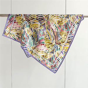 MaraSilk Pure Mulberry Silk Scarf Square Crepe Satin MS61-117