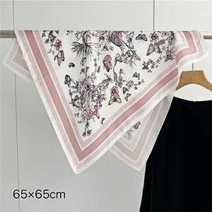 MaraSilk Pure Mulberry Silk Scarf Square Crepe Satin MS61-12