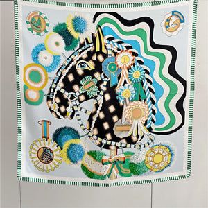 MaraSilk Pure Mulberry Silk Scarf Square Crepe Satin MS61-17