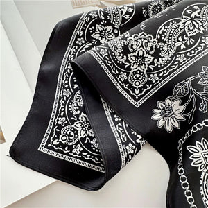 MaraSilk Pure Mulberry Silk Scarf Square Crepe Satin MS61-31