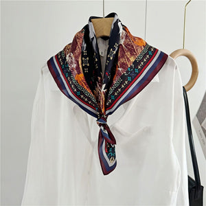 MaraSilk Pure Mulberry Silk Scarf Square Crepe Satin MS61-42