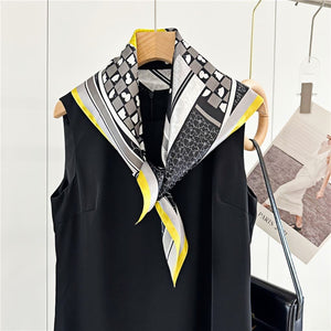 MaraSilk Pure Mulberry Silk Scarf Square Crepe Satin MS61-65