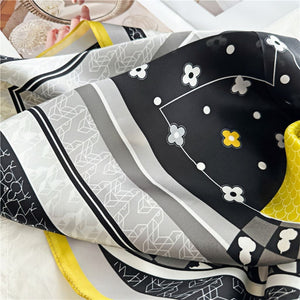 MaraSilk Pure Mulberry Silk Scarf Square Crepe Satin MS61-67