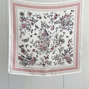 MaraSilk Pure Mulberry Silk Scarf Square Crepe Satin MS61-9