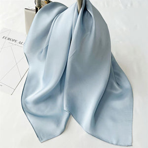 MaraSilk Pure Mulberry Silk Scarf Square Crepe Satin MS62-10
