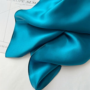 MaraSilk Pure Mulberry Silk Scarf Square Crepe Satin MS62-20
